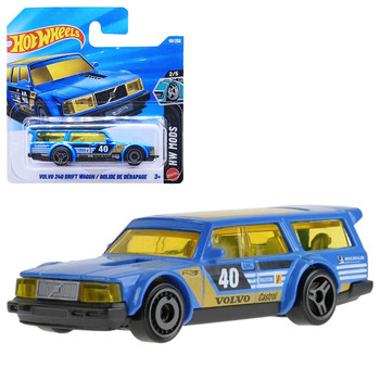 Hot Wheels VOLVO 240 DRIFT WAGON (Blue) 1:64 Scale Die-cast Vehicle