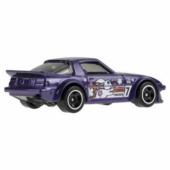 Mazda RX-7 in Metalflake purple with pink and white detailing