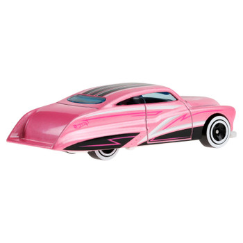 Purple Passion in Metalflake pink, with black and white stripes