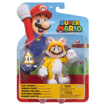 Super Mario CAT MARIO with Super Bell 4-inch Action Figure in packaging