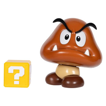 Super Mario GOOMBA with Question Block 4-inch Action Figure