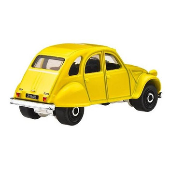 1970 Citroen 2CV in yellow, with black interior and chrome base