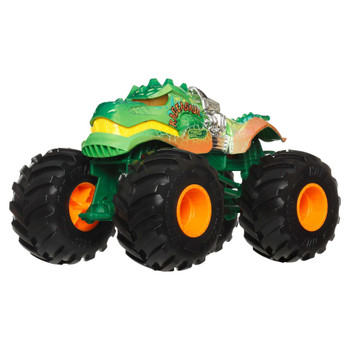 Hot Wheels Monster Trucks Oversized RAGEASAUR 1:24 Scale Vehicle