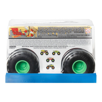 Hot Wheels Monster Trucks Oversized HW PIZZA CO. 1:24 Scale Vehicle in packaging - Back