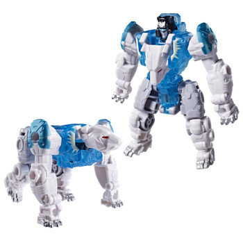 2-in-1 Autobot Jazz Figure: This articulated Transformers action figure has glow-in-the-dark and translucent "Energon" details and changes from robot toy to polar bear toy