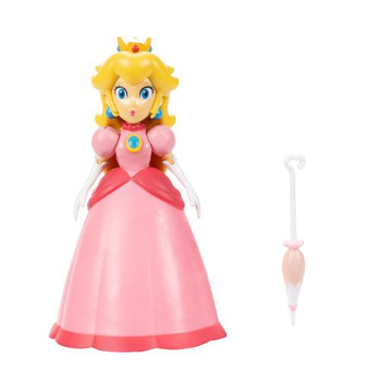 Super Mario PRINCESS PEACH with Umbrella 4-inch Action Figure