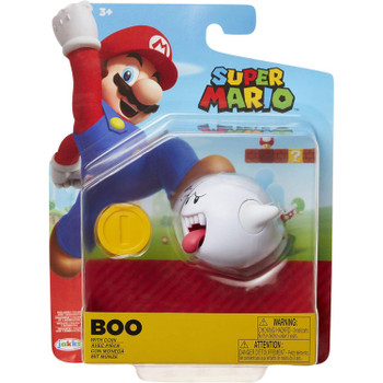 Super Mario BOO with Coin 4-inch Action Figure in packaging - Front