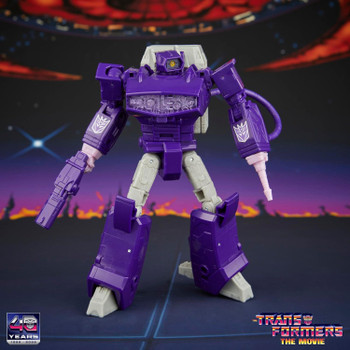 THE TRANSFORMERS: THE MOVIE SHOCKWAVE: This Transformers Studio Series Shockwave figure features film-inspired deco and details