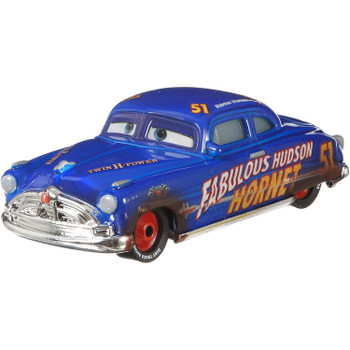Disney Pixar Cars: DIRT TRACK FABULOUS HUDSON HORNET 1:55 Scale Die-Cast Vehicle