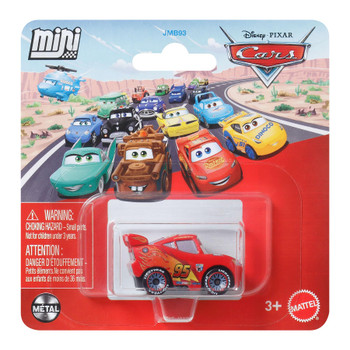 Disney Pixar Cars: LIGHTNING McQUEEN (Cars 2) Metal Mini Racers Vehicle in packaging