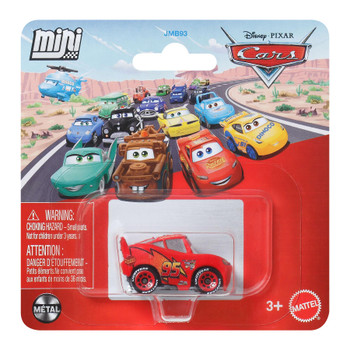 Disney Pixar Cars: LIGHTNING McQUEEN Metal Mini Racers Vehicle in packaging