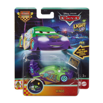 Disney Pixar Cars Light-Up WINGO 1:55 Scale Vehicle in packaging