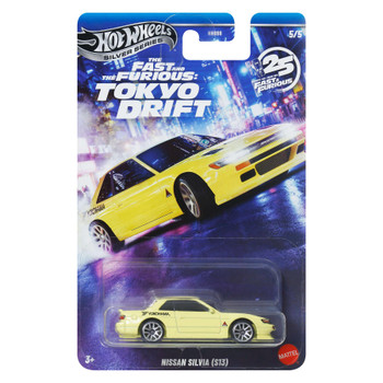 Hot Wheels The Fast and the Furious: Toyko Drift - NISSAN SILVIA (S13) 1:64 Scale Die-cast Vehicle (#5/5) in packaging