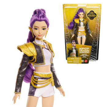 KPop Demon Hunters HUNTR/X RUMI "Golden" Singing Doll in Removable Outfit & 5 Posable Joints