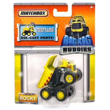 Matchbox Big Rig Buddies - ROCKY the Robot Truck - 1:50 Scale Die-cast Vehicle in packaging - Front