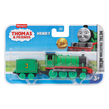 Thomas & Friends HENRY Engine Die-cast Metal Push-Along Toy Train in packaging - Front