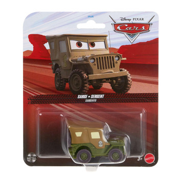 Disney Pixar Cars: SARGE 1:55 Scale Die-Cast Vehicle in packaging
