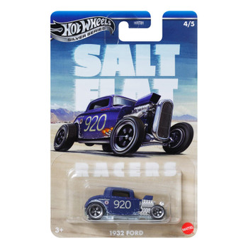 Hot Wheels Salt Flat Racers - 1932 FORD 1:64 Scale Die-cast Vehicle in packaging
