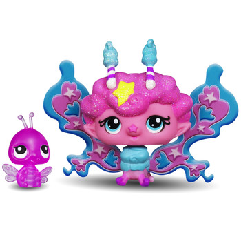 Littlest Pet Shop Fairies Candyswirl Dreams FLUFFY SWEET FAIRY and Ladybug Friend.