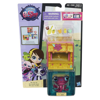 Littlest Pet Shop Mini Style Set with #4026 TAD PAULEN the Frog in packaging.