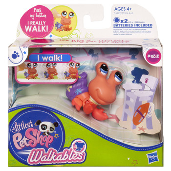 Littlest Pet Shop Magic Motion Walkables #2313 HERMIT CRAB in packaging.