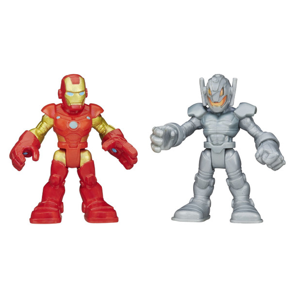Marvel Super Hero Adventures IRON-MAN & ULTRON Figure 2-Pack