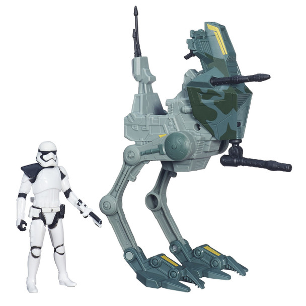 The Star Wars Assault Walker vehicle comes with a special edition Stormtrooper Sergeant figure, complete with blaster accessory.