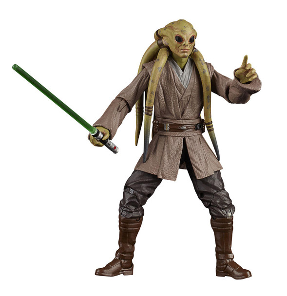 The 6-inch scale Black Series Kit Fisto action figure is detailed to look like the character from Star Wars: The Clone Wars, featuring premium detail and multiple points of articulation.