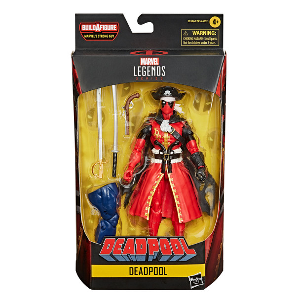 Marvel Legends Series Deadpool Collection 6-Inch PIRATE DEADPOOL Action Figure in packaging.