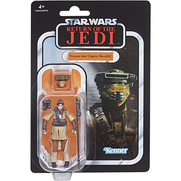 Star Wars The Vintage Collection VC134 PRINCESS LEIA ORGANA (BOUSHH) 3.75-inch Figure in European packaging from the front.