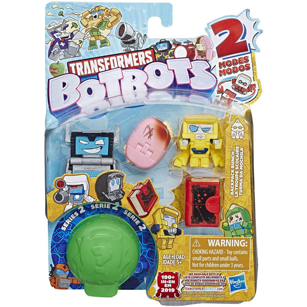 Transformers BotBots Series 2: BACKPACK BUNCH 5-Pack 2-in-1 Collectible in packaging.