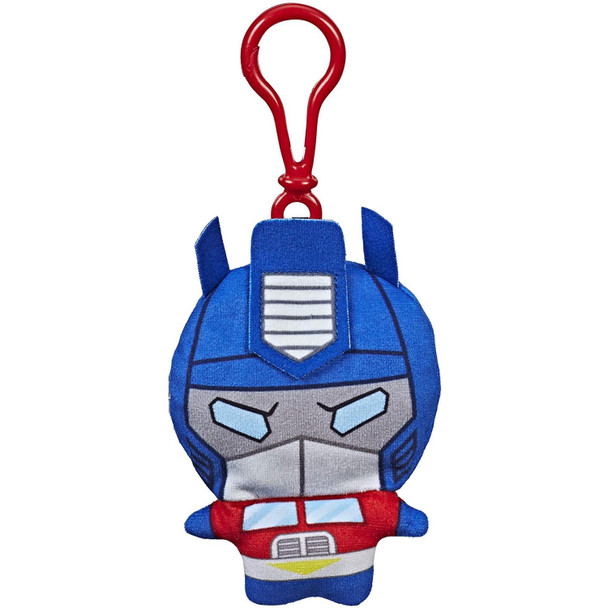 Transformers Clip Bots Optimus Prime plush measures around 4.5-inches (12 cm) tall in robot mode (excluding clip).