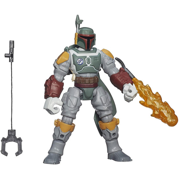 This 6-inch Boba Fett figure features common connection points, allowing you to detach the head, arms, and legs, then reconnect them where you want.