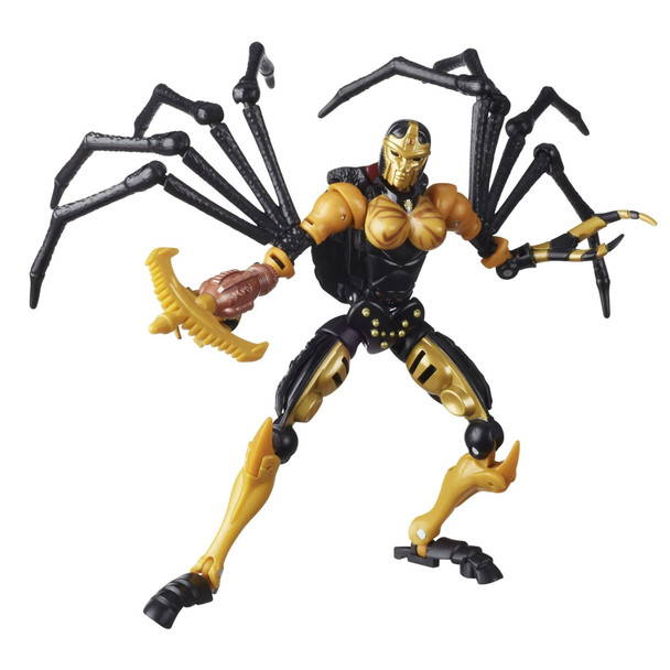 Unleash the primal power of the beasts with this Blackarachnia collectible figure, featuring a detailed beast mode with intricate spider-inspired molded texture.