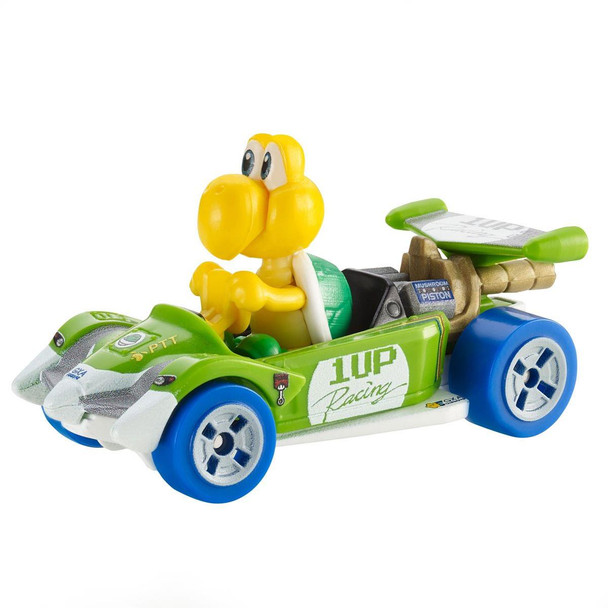 Hot Wheels partners with fan-favourite Mario Kart for this Koopa Troopa track-optimized die-cast 1:64 scale replica vehicle.