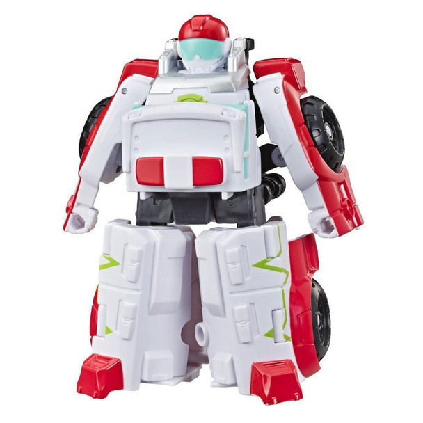 Little heroes can enjoy twice the fun with 2 modes of play, converting this Medix the Doc-Bot action figure from ambulance to robot and back again.

