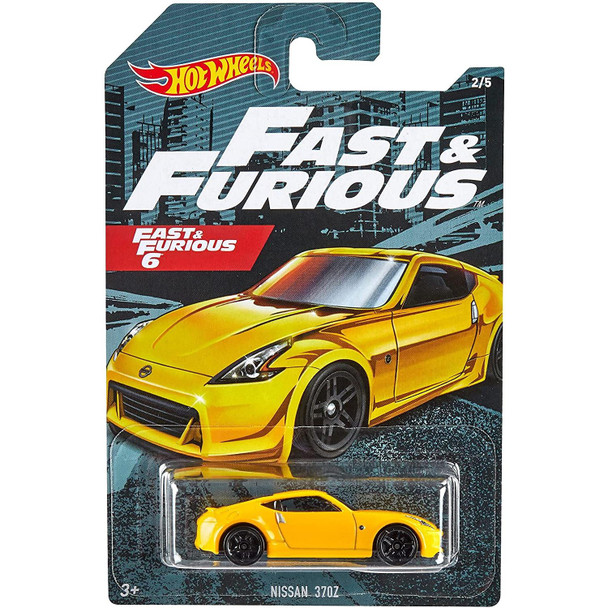 Hot Wheels Fast & Furious NISSAN 370Z 1:64 Scale Die-cast Car (#2/5) in packaging - Front