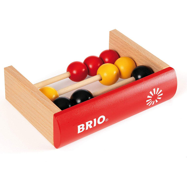 BRIO's Counting Book is a clean and simple wooden bead abacus in the form of a hardback book. 