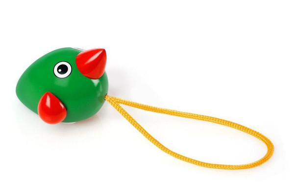 A perfect toy for the youngest mind. With the colourful green & red pull-along design, the Birdie is perfect for play at the table or on the ground. Pull the string and see how the Birdie's wings spin to keep up with the pace.