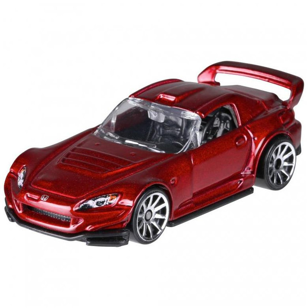 Authentically styled Honda S2000 in metallic dark red.
