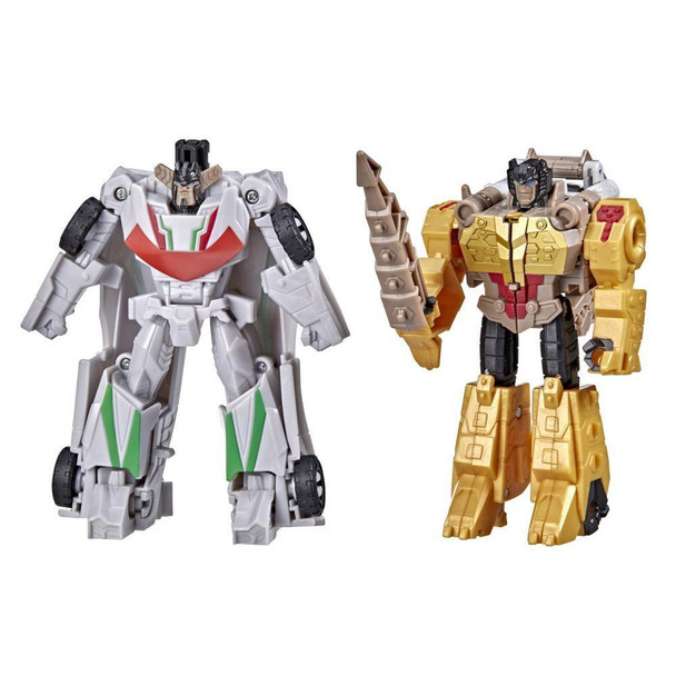 Combining Figures: This pack comes with 2 figures that combine to form a bigger robot toy! 