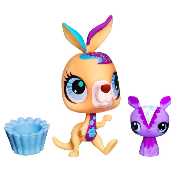 Littlest Pet Shop Sweetest #3041 Kangaroo and #3042 Deer.