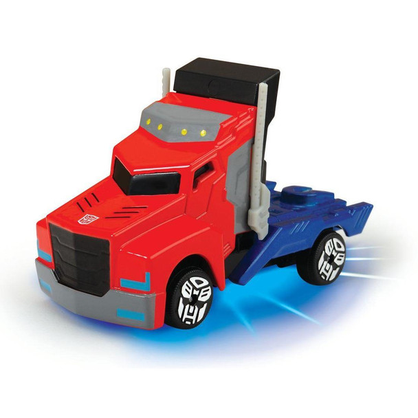 Transformers Robots in Disguise OPTIMUS PRIME 1:64 Scale Die-cast Light Up Racer.