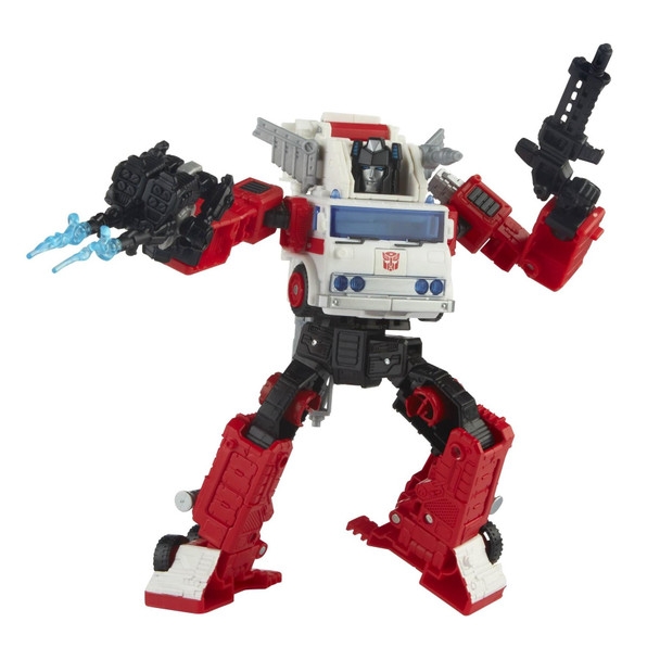 Inspired by 1987 Deco: This Artfire figure is inspired by the original 1987 Targetmaster figure and comes with his Targetmaster partner, Nightstick, like in the original release.