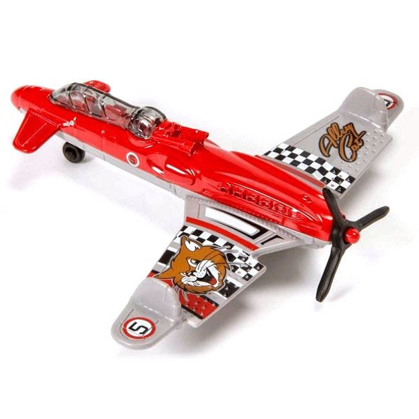 The Matchbox Sky Busters Air Blitz airplane features an Alley Cat deco.