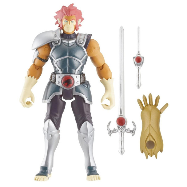 Articulated Lion-O action figure stands around 10 cm (4 inches) tall.