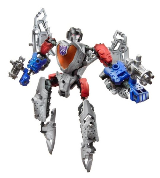 2-in-1 Starscream Construct-Bots figure can be built as a robot or vehicle.

