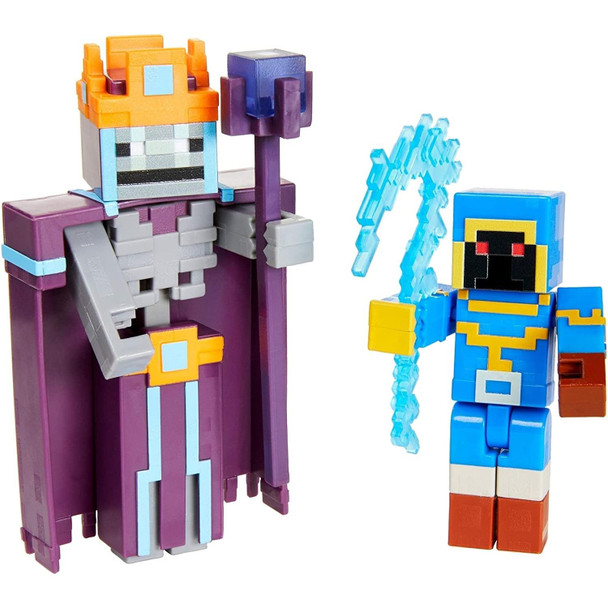 This two-pack includes Dungeon's Stax and Skeleton Necromancer action figures.
