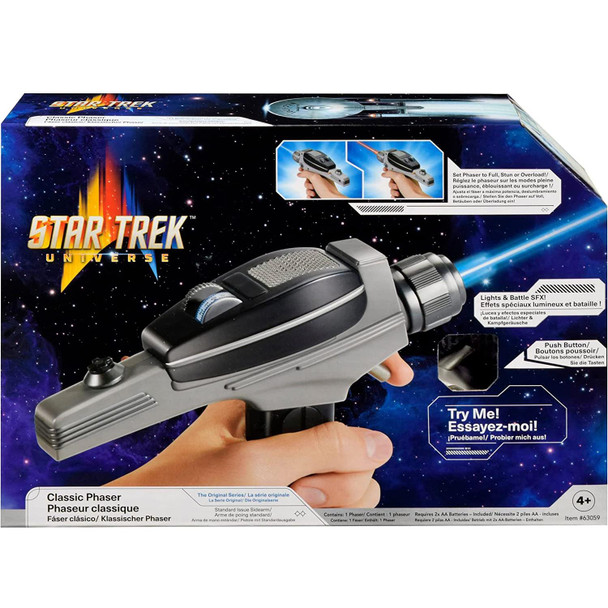 Now you can own this iconic Star Trek weapon from the original series. Role play as Captain Kirk to protect your ship and crew, or display as part of a Star Trek merch collection.