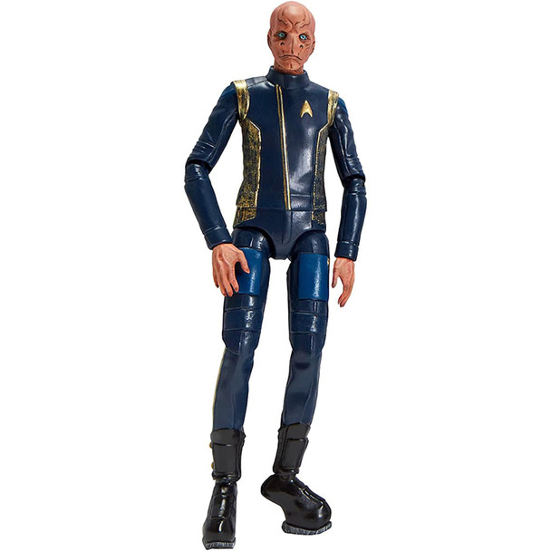 With the likeness of a Kelpien, the astonishingly detailed Commander Saru figure features 14 points of articulation to recreate all your favourite scenes from Star Trek: Discovery. Character-specific accessories and a figure stand are included.